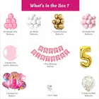 Barbie Theme 5th Birthday Balloon Decoration Kit For Kids, Multicolor, Pack Of 80