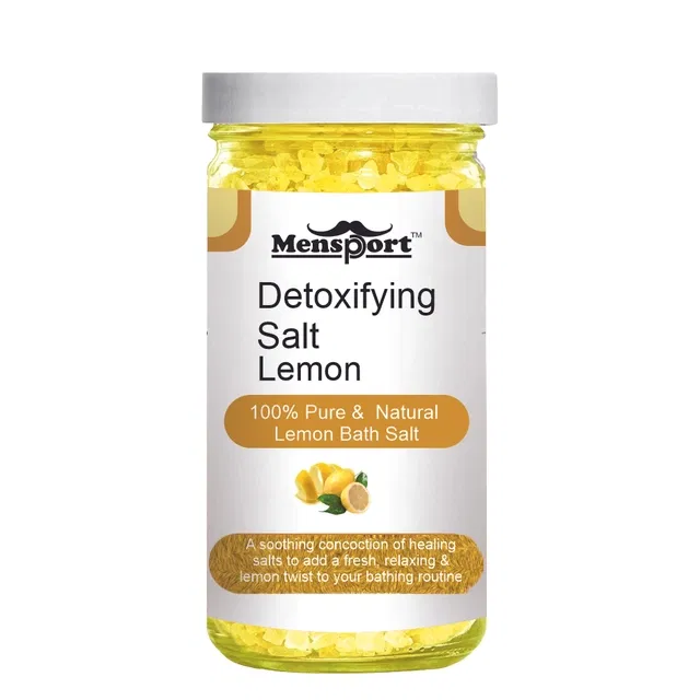 Mensport Detoxifying Lemon Bath Salt Crystal (200 g)