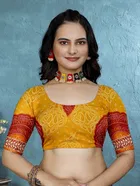 Georgette Bandhini Saree for Women 