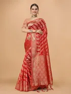 Jacquard Zari Woven Saree for Women 