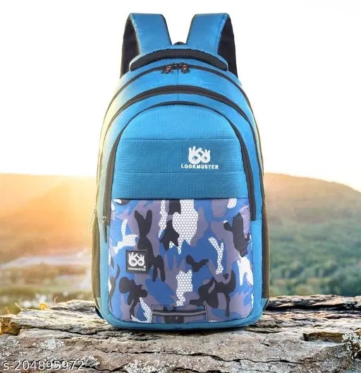 Nylon Backpack for Men & Women, Blue