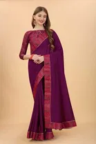 New Fancy Vichitra Festive Sarees 