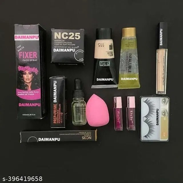 Face Makeup Combo (Multicolor, Set of 12)