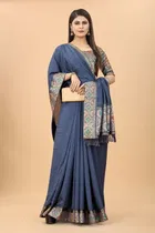 Women's Saree with Unstitched Blouse 