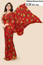 Georgette Printed Saree for Women 