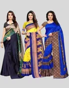 Art Silk Printed Saree for Women 