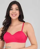 Cotton Blend Solid Padded Bra for Women 