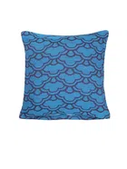 Cotton Cushion Cover (Blue, 16x16 inches)