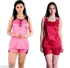 Satin Nightdress Set for Women 