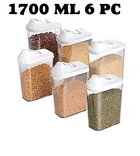 Plastic Easy Flow Kitchen Storage Containers with Lid 