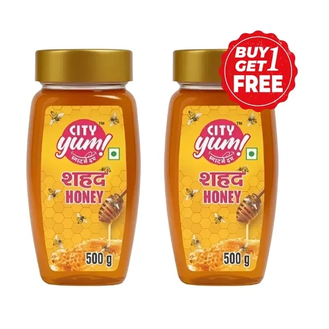 सिटी यम हनी 2X500 g (बय 1 गेट 1 फ्री)