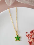 Gold Plated Chain & Pendant for Women & Girls 