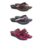 Combo of Heels & Slippers for Women 