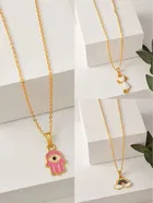 Gold Plated Chain & Pendant for Women & Girls 