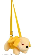 Fur Solid Hand Bag for Girls (Yellow)