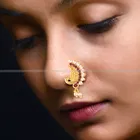 Designer Gold Plated Nosepin for Women 