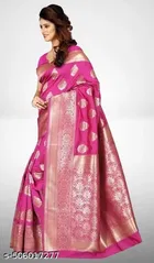 Banarasi Silk Zari Woven Saree for Women 