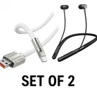 Platinum Series Neckband  + USB Type C Cable 5 A 1 m 