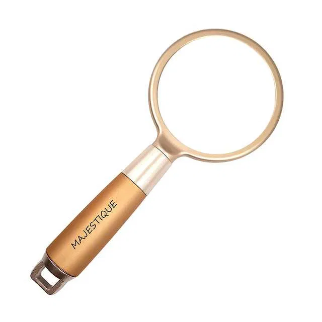 Majestique Golden Handle Travel Makeup Mirror (B-98)