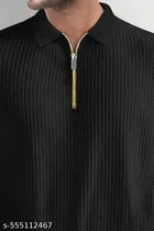 Cotton Blend T-shirt for Men, Black 