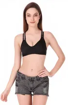 Cotton Blend Non Padded Bra for Women 