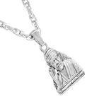 Silver Plated Sai Baba Pendant with Chain for Men & Women 