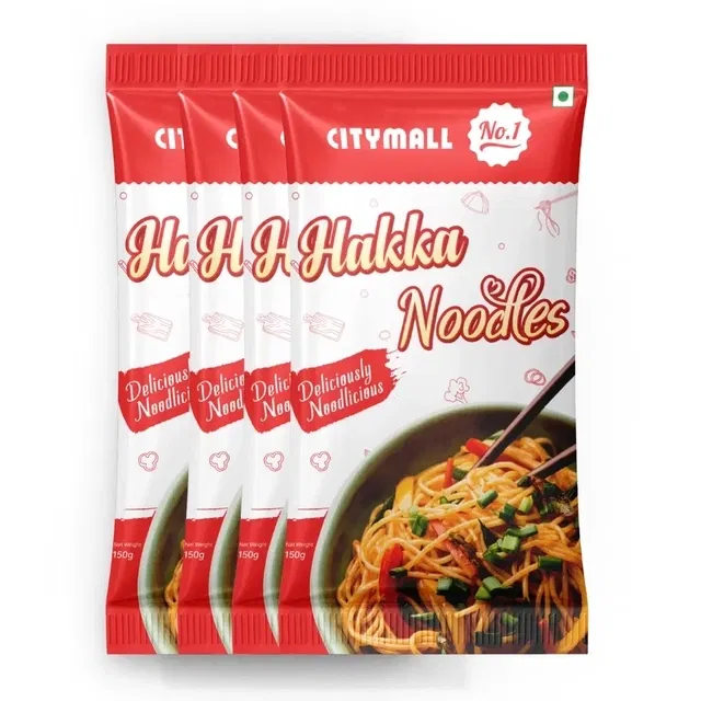 सिटीमॉल नंबर 1 हक्का नूडल्स 4X150 g (पैक ऑफ 4)