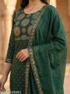 Printed Rayon Kurta Set for Women 