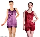 Satin Nightdress Set for Women 