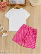 Cotton Blend Printed Clothings Set for Girls 