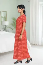 100% Cotton Printed Nightdress for Women 