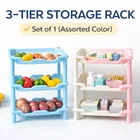 Multifunctional Detachable 3 Layer Rectangular Plastic Bathroom Organizer Kitchen Shelf Shelves Storage Rack Assorted Any 1 Colour