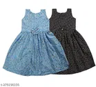 Pack Of 2 Frocks & Dresses for Girls 