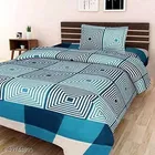 Polycotton Queen Size Bedsheet with Pillow Cover 
