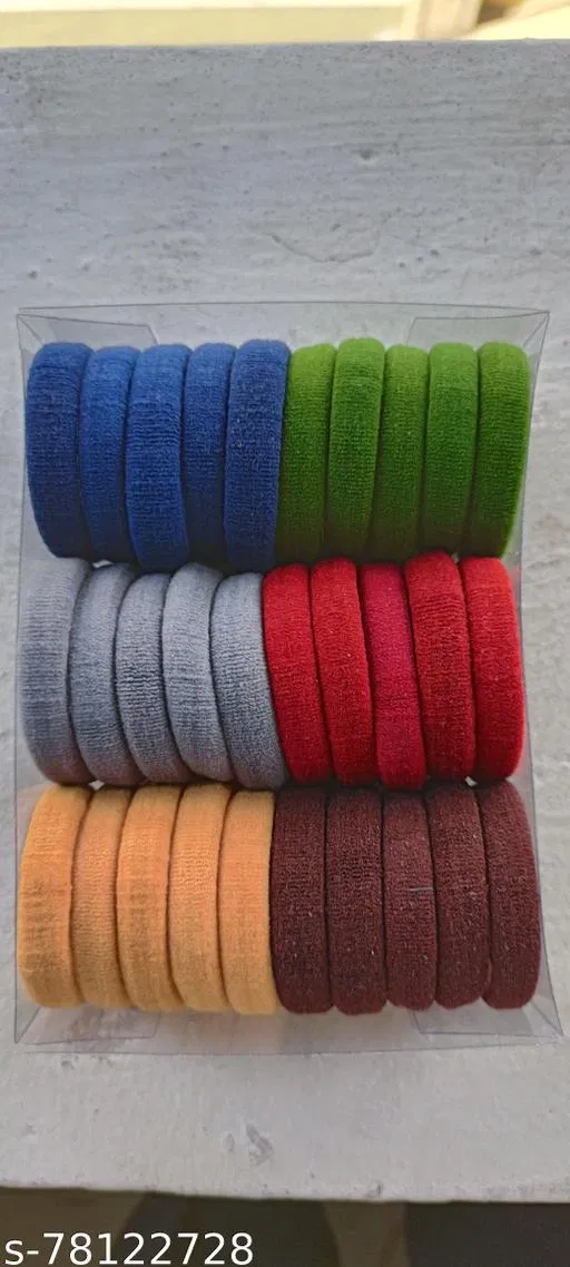 Cotton Blend Storage Bins, Pack of 30 (Multicolor)