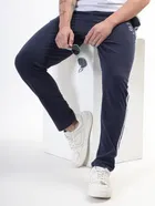 Cotton Blend Regular Fit Track Pants for Men 