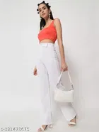 Cotton Blend Trouser for Women 