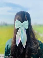 Fabric Hair Bow Clip for Women 