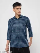 Polycotton Checked Shirts for Men, Multicolor 