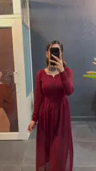 Full Sleeves Gown for Women 