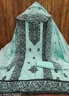 Cotton Chanderi Unstitched Suit for Women 