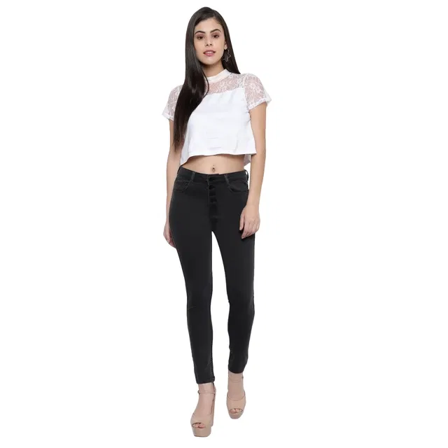 Denim jeans For Women, DARK GREY (34)