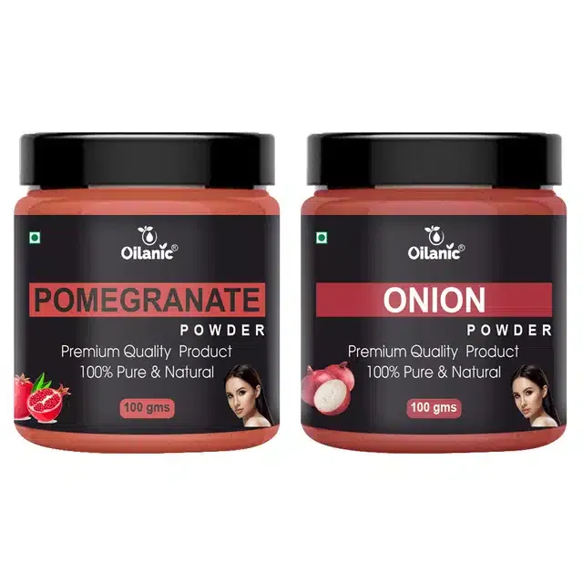 Natural Pomegranate & Onion Powder for Skin & Hair (Pack of 2, 100 g)