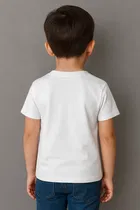 Round Neck Indian Flag Print T-Shirt for Boys 