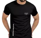 Round Neck Logo Print T-Shirt for Men 
