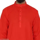 Cotton Blend Solid Kurta with Pyjama for Men 