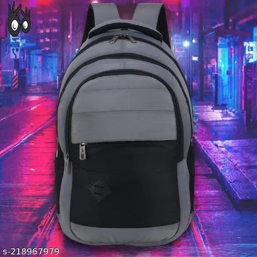Nylon Backpack for Men & Women, Grey