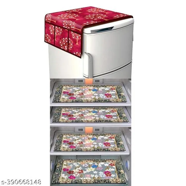 Fridge Cover Set (Multicolor, Set of 5)