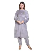 Super Soft Solid Kurti with Pant for Women 