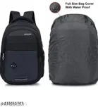 Polyester Backpack for Men & Women, Black